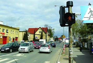 Nowa sygnalizacja świetlna przy ul. Żabikowskiej fot. Paweł Wolniewicz