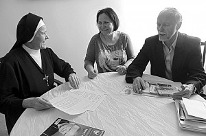 Spotkanie robocze Marii i Jana Błaszczaków z Matką Generalną – s. Rafałą Kisiel