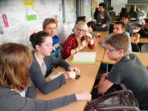 Dyskusje w grupach u partnerów z Erkelenz