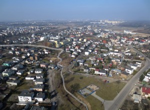 Z lotu ptaka, rejon przebudowy Strumienia Junikowskiego  fot. Rafał Wojtyniak